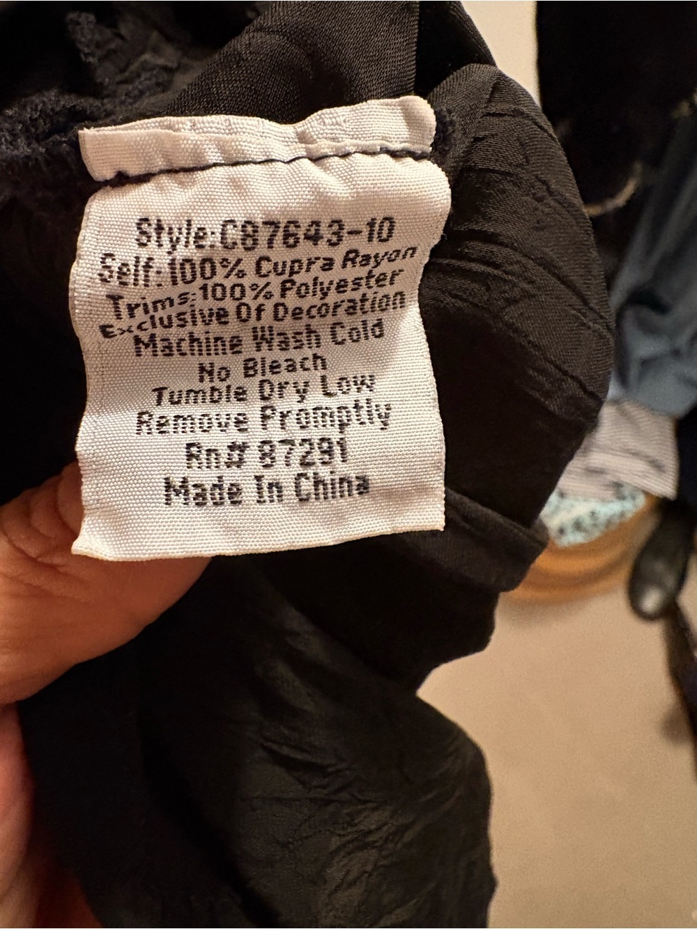 Johnny Was Embroidered Black Floral Peasant Top - Picture 4 of 4